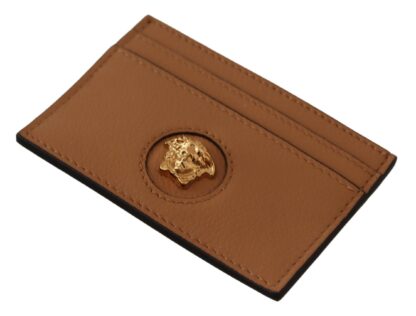 Versace - Elegant Medusa Calf Leather Card Holder