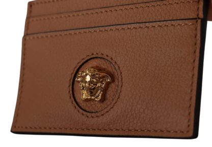 Versace - Elegant Medusa Calf Leather Card Holder