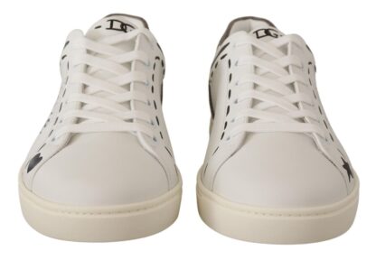 Dolce & Gabbana - Elegant White Leather Casual Sneakers