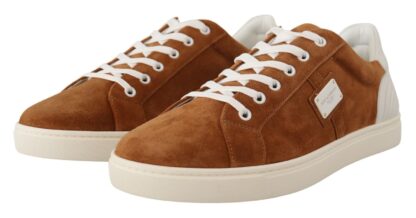 Dolce & Gabbana - Elegant Two-Tone Leather Sneakers