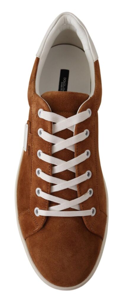 Dolce & Gabbana - Elegant Two-Tone Leather Sneakers