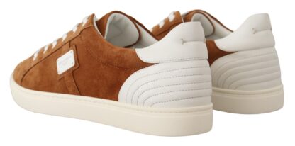 Dolce & Gabbana - Elegant Two-Tone Leather Sneakers