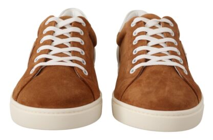 Dolce & Gabbana - Elegant Two-Tone Leather Sneakers