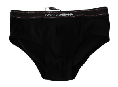 Dolce & Gabbana - Sleek Black Brando Brief with Iconic Waistband