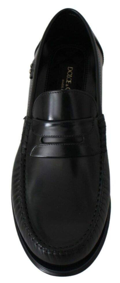 Dolce & Gabbana - Elegant Black Leather Loafers for Men