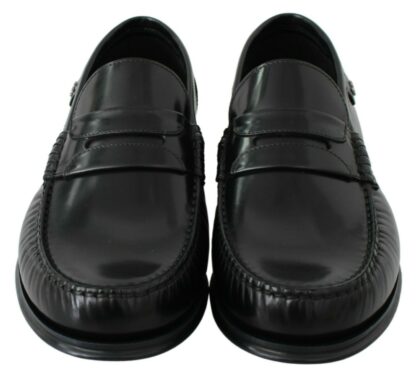 Dolce & Gabbana - Elegant Black Leather Loafers for Men