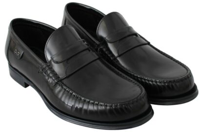 Dolce & Gabbana - Elegant Black Leather Loafers for Men