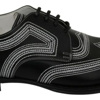 Dolce & Gabbana - Elegant Black Leather Formal Mens Dress Shoes