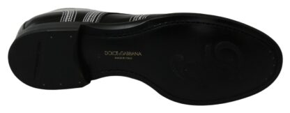 Dolce & Gabbana - Elegant Black and White Derby Shoes