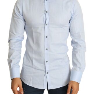 Baldinini Trend - Blue Cotton Men Shirt