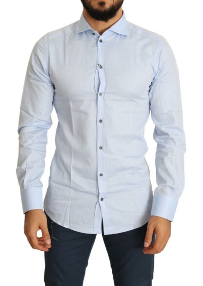 Dolce & Gabbana - Elegant Light Blue Slim Fit Dress Shirt