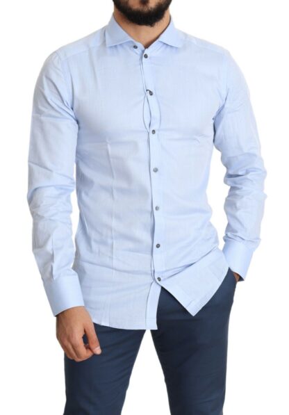 Dolce & Gabbana - Elegant Light Blue Slim Fit Dress Shirt