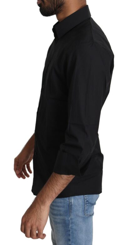 Dolce & Gabbana - Elegant Black Slim Fit Dress Shirt