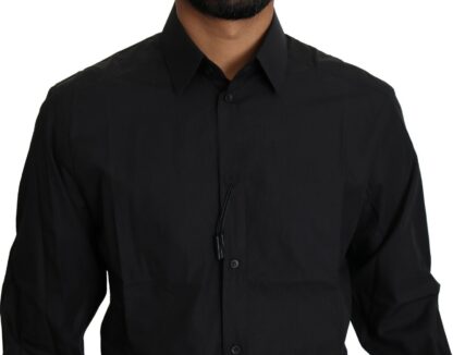 Dolce & Gabbana - Elegant Black Slim Fit Dress Shirt