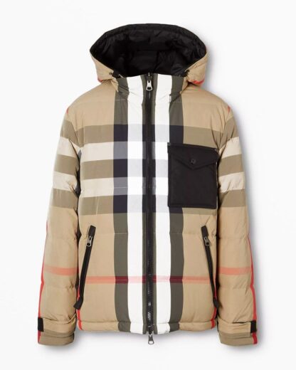 Burberry - Elegant Beige Long Down Jacket