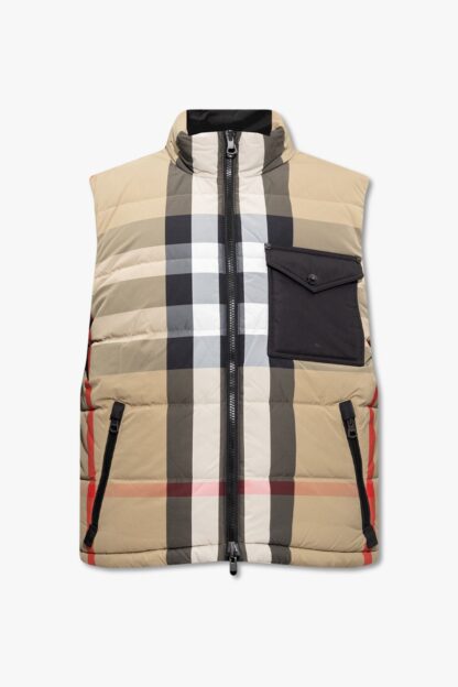 Burberry - Elegant Beige Lightweight Quilted Vest