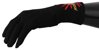 Dolce & Gabbana - Elegant Black Virgin Wool Gloves