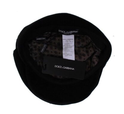 Dolce & Gabbana - Sleek Black Newsboy Cap