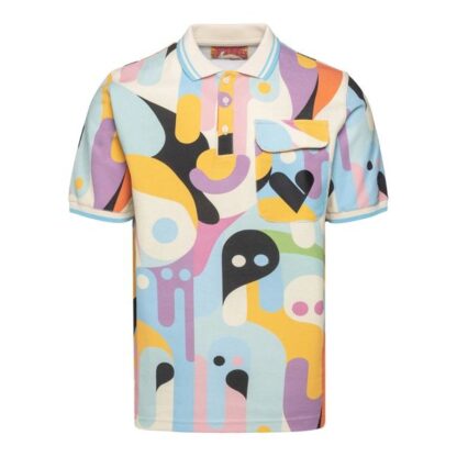 Pharmacy Industry - Multicolored Fantasy Print Polo Shirt