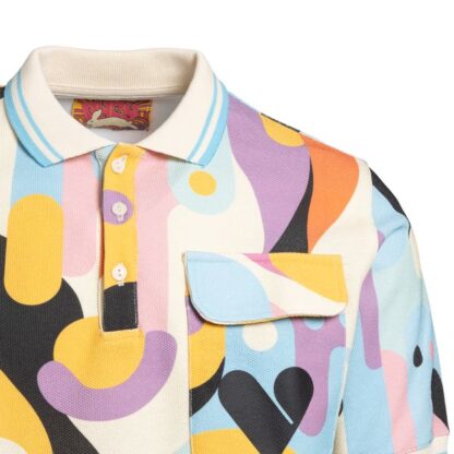 Pharmacy Industry - Multicolored Fantasy Print Polo Shirt