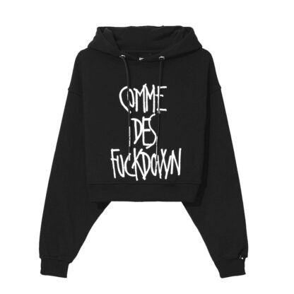 Comme Des Fuckdown - Chic Embroidered Cotton Hooded Sweatshirt