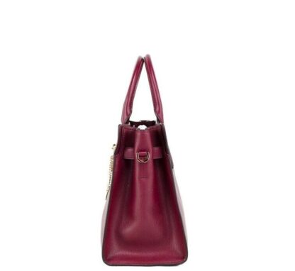 Michael Kors - Hamilton Mulberry Grained Leather Satchel Crossbody Handbag Purse