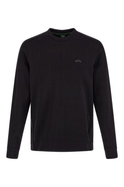 Hugo Boss - Elegant Black Cotton Round Neck Sweatshirt