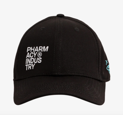 Pharmacy Industry - Embroidered Logo Chic Black Hat