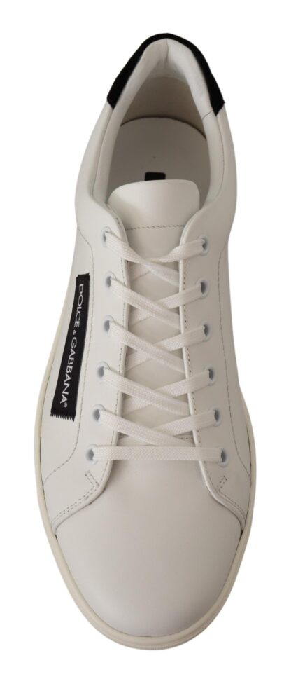 Dolce & Gabbana - Elegant Monochrome Leather Sneakers