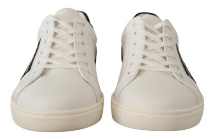 Dolce & Gabbana - Elegant Monochrome Leather Sneakers