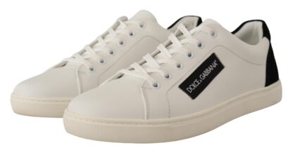 Dolce & Gabbana - Elegant Monochrome Leather Sneakers