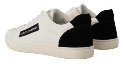 Dolce & Gabbana - Elegant Monochrome Leather Sneakers