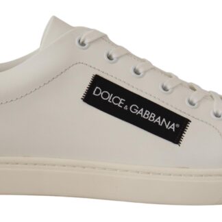 Dolce & Gabbana - Sophisticated White Casual Sneakers with Gray Details