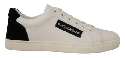 Dolce & Gabbana - Elegant Monochrome Leather Sneakers