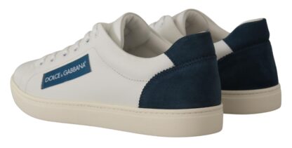 Dolce & Gabbana - Chic White Leather Low-Top Sneakers