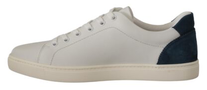 Dolce & Gabbana - Chic White Leather Low-Top Sneakers