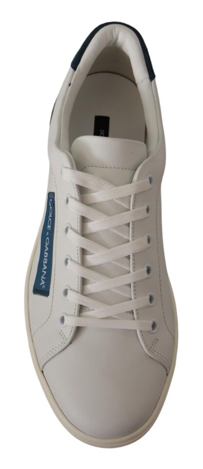 Dolce & Gabbana - Chic White Leather Low-Top Sneakers