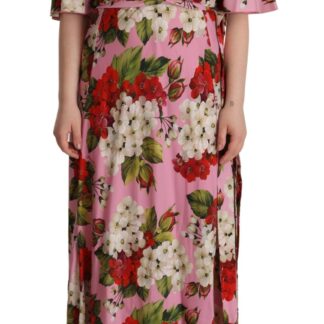 Dolce & Gabbana - Elegant Floral Silk Maxi Dress