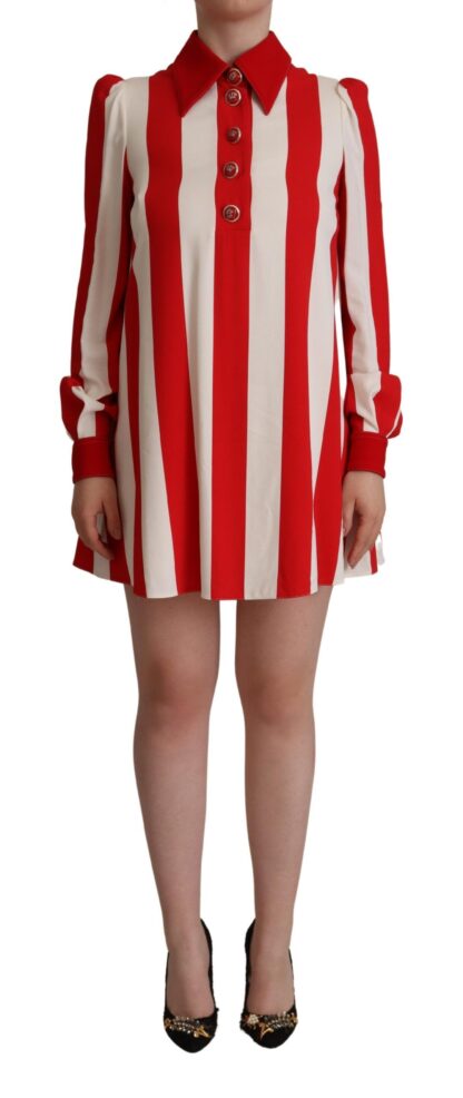 Dolce & Gabbana - Elegant Striped Shirt Mini Dress