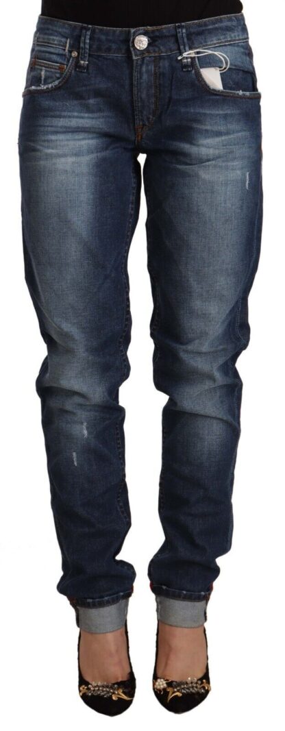 Acht - Chic Skinny Fit Cotton Blend Denim