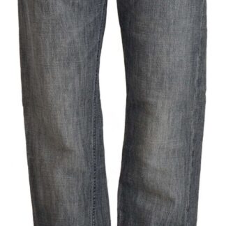 Acht - Chic Light Blue Skinny Cotton Jeans