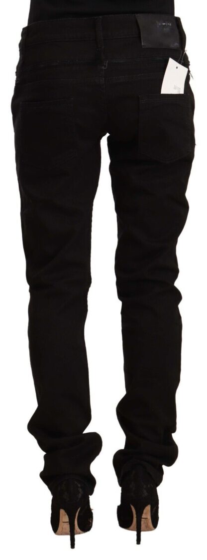 Acht - Chic Black Low Waist Skinny Jeans