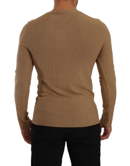 Ermanno Scervino - Classic V-Neck Wool Sweater in Brown