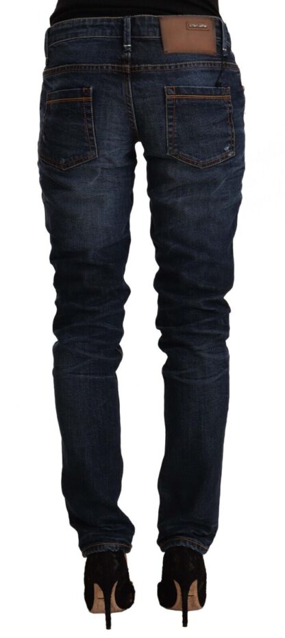 Acht - Chic Slim Fit Blue Washed Denim