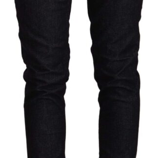 Acht - Blue Washed Skinny Cotton Blend Jeans