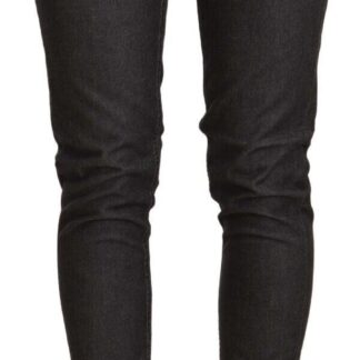 Acht - Slim-Fit Cotton Blend Black Jeans