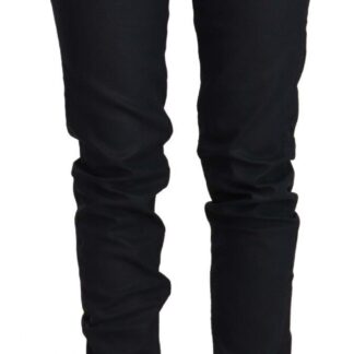 Just Cavalli - Elegant Cropped Mid Waist Cotton Pants