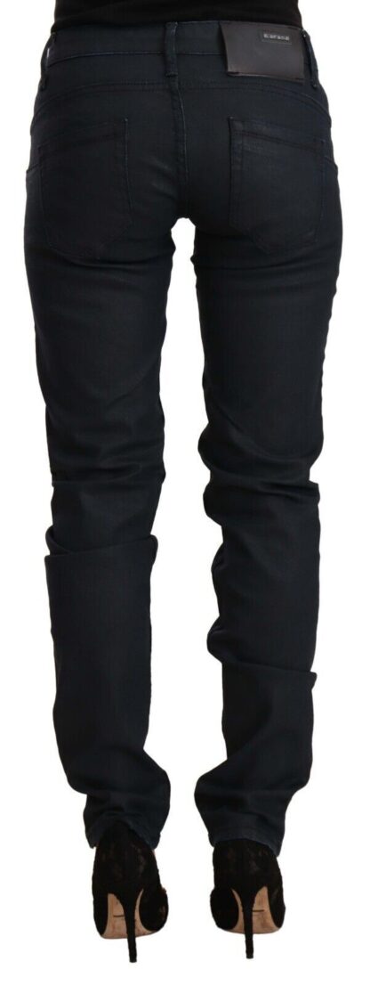 Acht - Chic Low Waist Skinny Black Denim