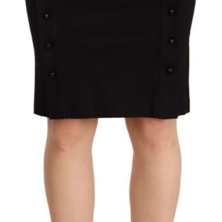 Dolce & Gabbana - Elegant Pencil Skirt in Black and Pink