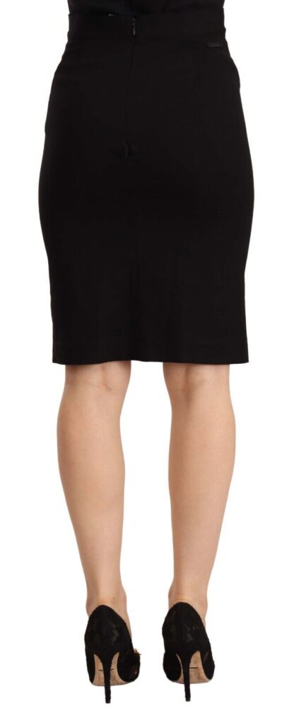 GF Ferre - Chic High-Waisted Pencil Skirt in Black